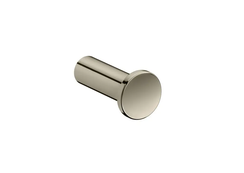 Handtuchhaken aus poliertem Nickel, rundem Design, angeboten von AXOR. Der Haken hat eine glatte Oberfläche und ist für verschiedene Anwendungen geeignet.